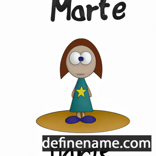 cartoon of the name Marte