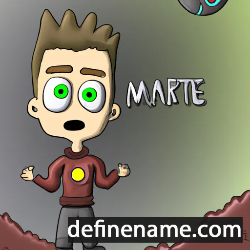 cartoon of the name Marte