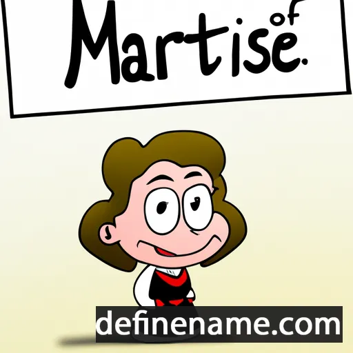 cartoon of the name Marthese