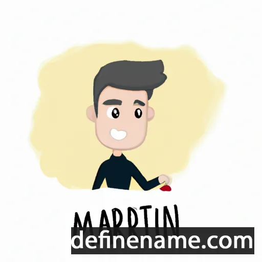 cartoon of the name Martín