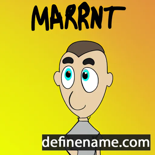 cartoon of the name Martîn