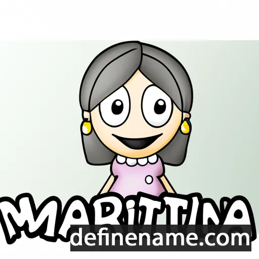 cartoon of the name Martina