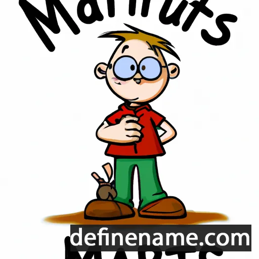 cartoon of the name Martinus