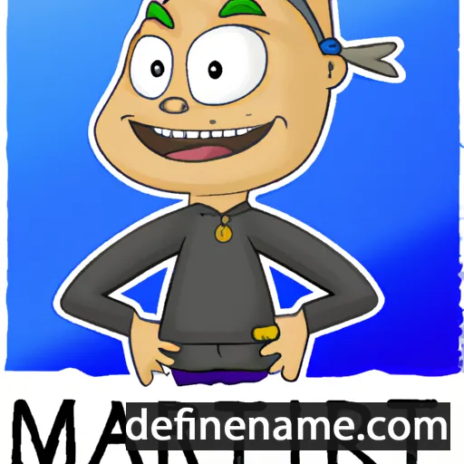 cartoon of the name Martti