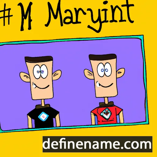 cartoon of the name Martyn