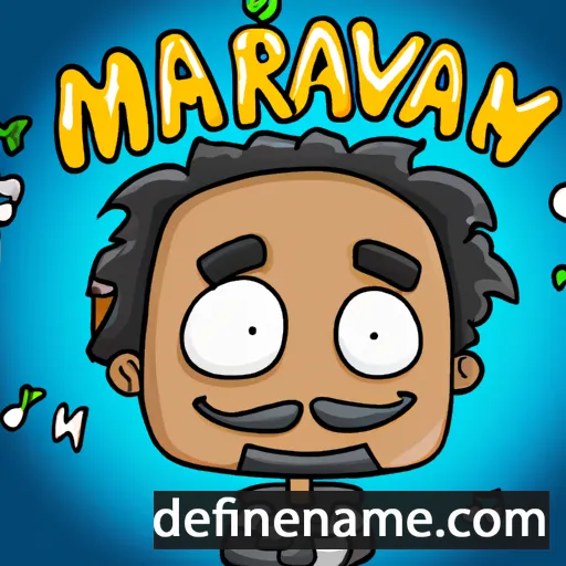 cartoon of the name Marvyn