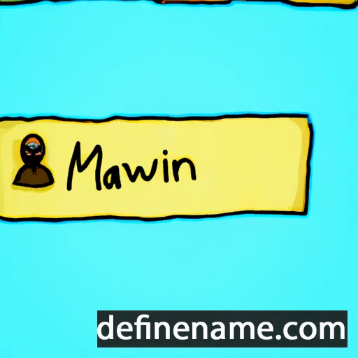 cartoon of the name Marwin