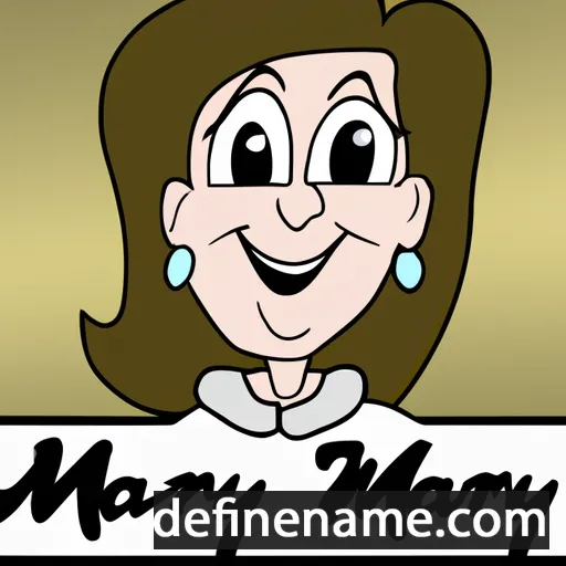 cartoon of the name Mary Ann