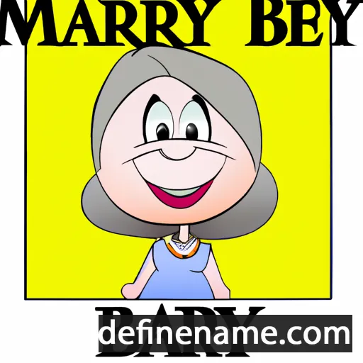 cartoon of the name Mary Beth