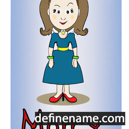 cartoon of the name Mary Jo