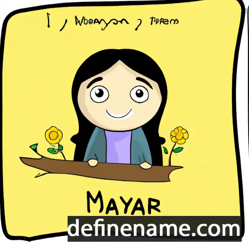 cartoon of the name Maryam