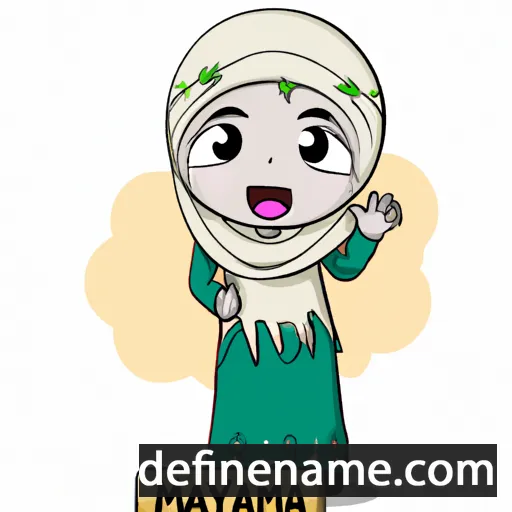 cartoon of the name Maryamu