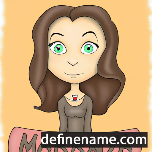 cartoon of the name Maryana