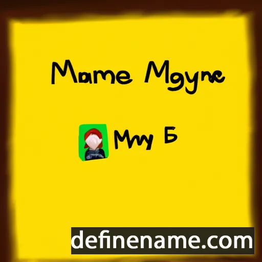 cartoon of the name Maryanne