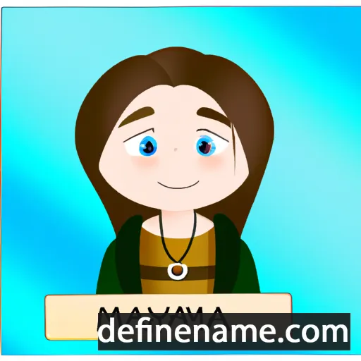 cartoon of the name Maryna