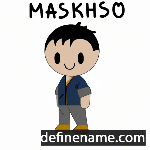 cartoon of the name Masahiko