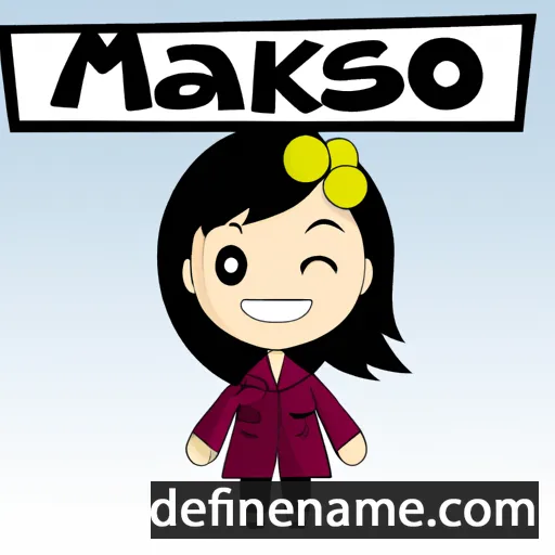 cartoon of the name Masako