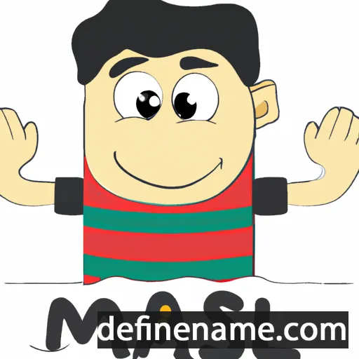 cartoon of the name Masal