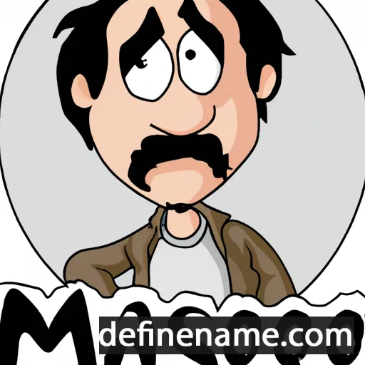 cartoon of the name Masood