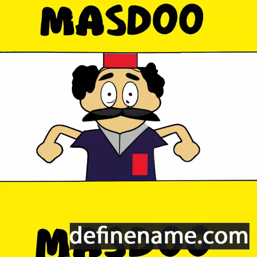 cartoon of the name Masoud