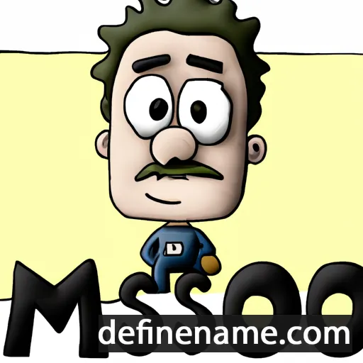 cartoon of the name Massimo