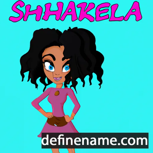 cartoon of the name Shakiera