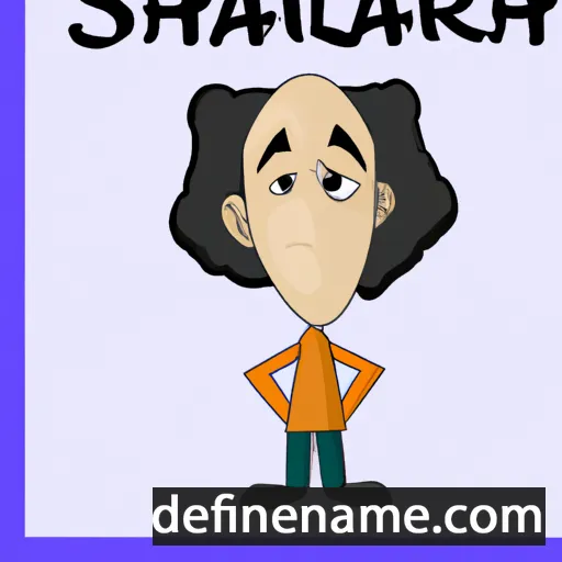 cartoon of the name Shalaar