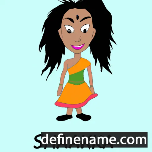 cartoon of the name Shalaka