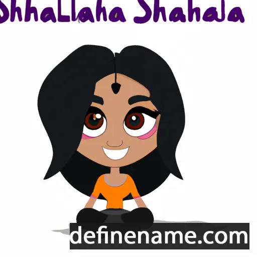 cartoon of the name Shalana