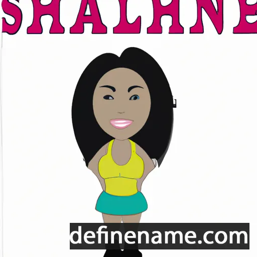 cartoon of the name Shalane