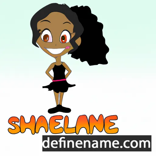 cartoon of the name Shalayne