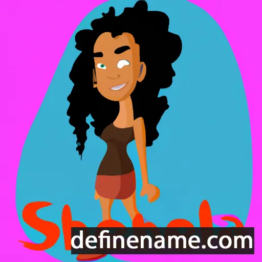 cartoon of the name Shalena