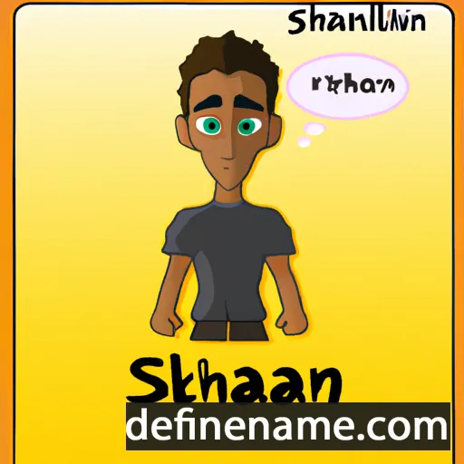 cartoon of the name Shalin