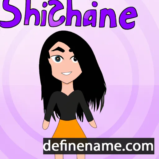 cartoon of the name Shaline