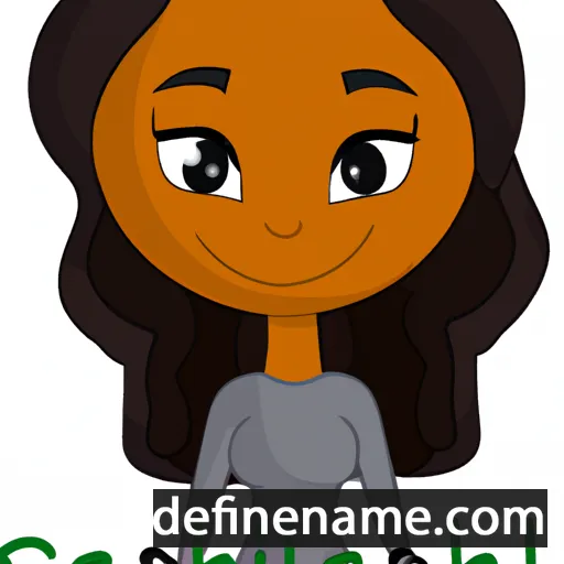 cartoon of the name Shalissa