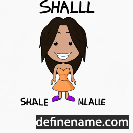 cartoon of the name Shallie