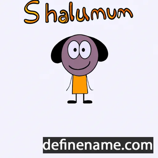 cartoon of the name Shallum