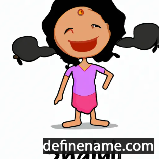 cartoon of the name Shalu