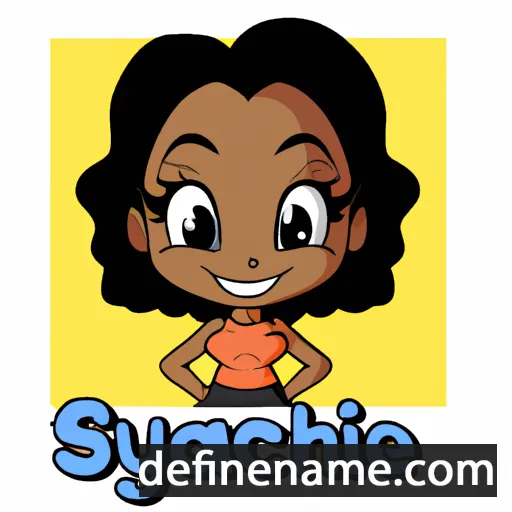 cartoon of the name Shalyce