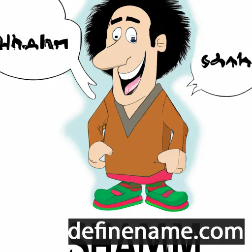 cartoon of the name Shamam