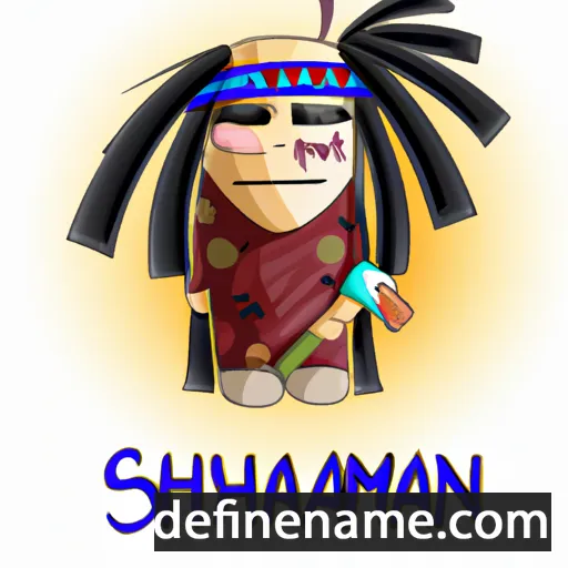 cartoon of the name Shaman