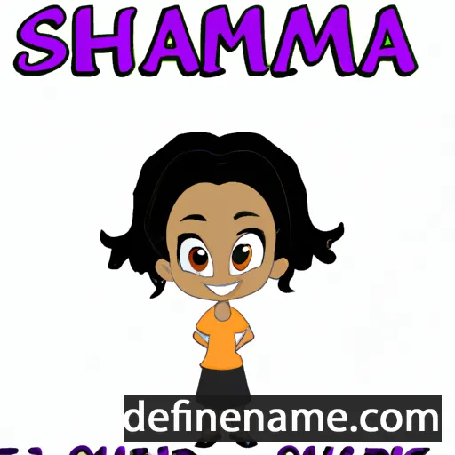 cartoon of the name Shamaria