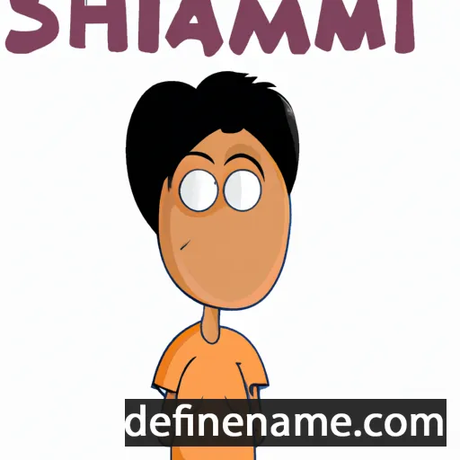 cartoon of the name Shamim