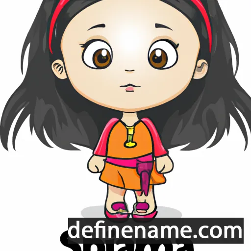 cartoon of the name Shamima