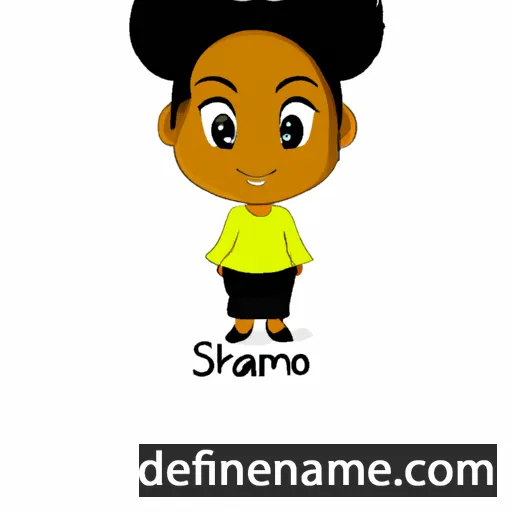 cartoon of the name Shamiso