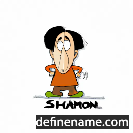 cartoon of the name Shamron