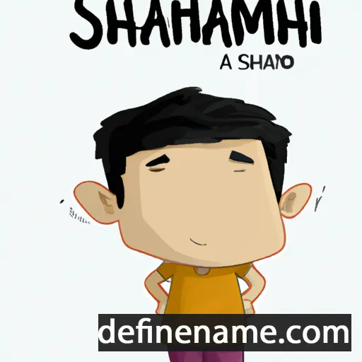 cartoon of the name Shamsul