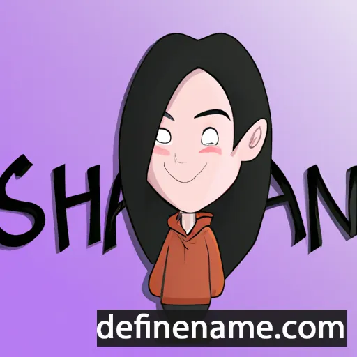 cartoon of the name Shan