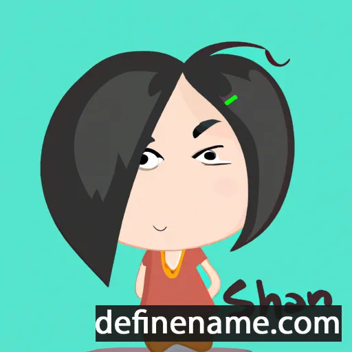 cartoon of the name Shan