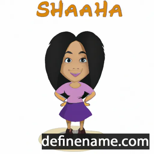 cartoon of the name Shanaia